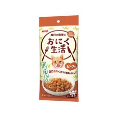 AIXIA 肉生活主食餐包 貓主食 60g*3入, 1個, 肉生活主食餐包1號-牛肉味, 牛肉
