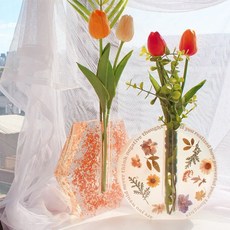 레진몰드 유리화병 투명 실리콘 몰드 DIY 공예용 쪼만한마을, #(추가)봉1개, 1개