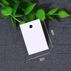 臺南出貨 空白卡片服裝弔牌 商標定做 通用價格標籤 物料掛牌 女裝弔牌定製, 1個, 白卡紙4x3釐米1000張