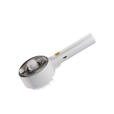 寵物UVC殺菌噴霧毛梳，寵物毛髮護理，殺菌除臭，柔順亮麗，圓頭按摩梳, 白色, 1個