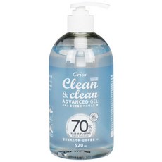 오릭스 클린앤클린 손소독제 520ml 젤타입 펌프형, 1개
