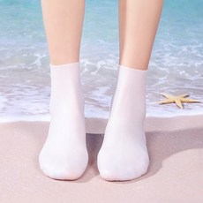 프리다이빙니삭스 서핑 긴양말 아쿠아 수중 무릎위 탄성 따뜻한 스노쿨링 여성, M, 화이트