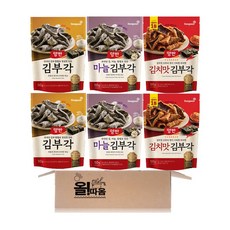 동원 양반 김부각 50g 2입+마늘 김부각 50g 2입+김치맛 김부각 50g 2입, 1세트, 300g