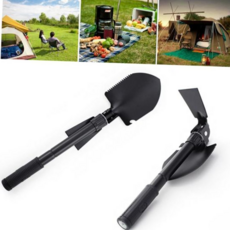 (JK) 휴대용 모종삽 톱 오프너 나침반 곡갱이 미니 멀티삽 (DR62903), 1개