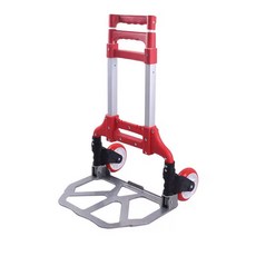 寶貝屋 鋁合金摺疊拉車 (三檔伸縮拉桿), 紅色, 1個