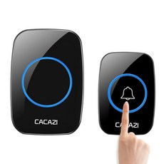 현관초인종 전원코드형 도어벨 호출벨 차임벨 출입문벨 A10-W, 1개, 블랙