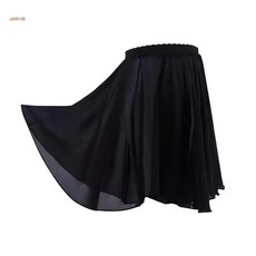 시폰 발레 댄스 랩 스커트 신축성있는 허리 착용 투투