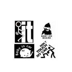 汽車貼紙 車用貼紙, 19,黑色, 1個