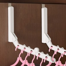 TAKI TAKI 免打孔門掛式曬衣架, 2個, 白色
