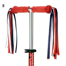 세발 자전거 핸들 바 스쿠터 부품 태슬 스트리머 장식 어린이 소녀 사이클링 액세서리 2 개, 05 8