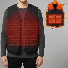 온열 열선 겨울조끼 조끼 남성 발열조끼 방한조끼 기모 3단조절