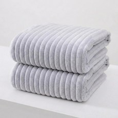 브리즈앤비 구름 바스타올 1+1 호텔 수건, 1세트, 모던그레이 2개입