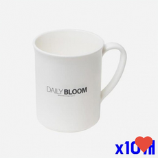 수전용품 위생적 인화이트 양치컵 대 x10개 손잡이