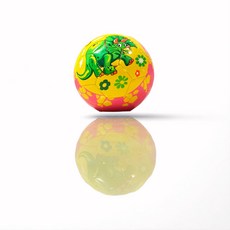 兒童卡通趣味足球彩色恐龍PVC機縫防水球，幼兒益智親子互動足球, 2號足球黃色恐龍不充氣發貨, 1個