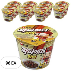 농심 짜파게티 범벅 미니 컵라면 70g, 96개