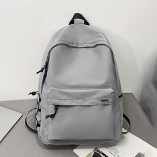 大容量多隔層防潑水後背包 (日韓風/學生適用), 灰色