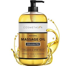 Cosmetasa 콜라겐 마사지 오일 16.9 oz, Cellulite