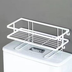 화장실 물탱크 랙 보관 랙 욕실 비천공 보관 랙 욕실 다기능 제품 보관 랙, white, 1개