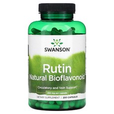 스완슨 루틴 바이오플라보노이드 250mg 250캡슐 비타민P Rutin, 1, 1개, 250회분