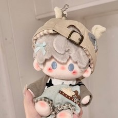 20cm釐米娃衣棉花娃娃站姿一番公仔衣服替換屬性可愛玩偶套裝包郵, 1個, 叛逆小熊【無娃娃】,20CM娃衣