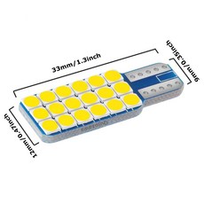 T10 超亮無極解碼汽車LED W5W 示寬燈 牌照燈, 1個, T10-(3030)18晶一個價