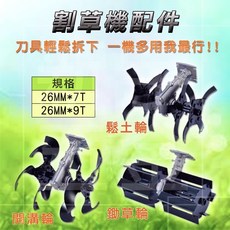 祥銘電動五金行 小型鬆土機 割草機變翻土機 鬆土輪 開溝器 除草輪 深耕輪 割草機 翻土機 小牛, 1個, 輔助輪,含稅價