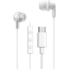 Panasonic 파나소닉 RP-HJE150C-W 인이어 이어폰 유선 마이크 포함 타입-C 화이트