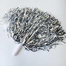 폼폼 치어리더 응원수술 스틱형 실버 응원도구mim1+8Rsm