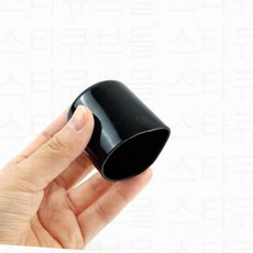 볼트 너트 나사 피스 마감캡 PVC 엔드캡 파이프 커버 덮개 블랙 2p, 내경40mm 1세트