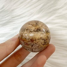 異象幽靈球 8號 89公克 桌上型 迷你水晶球 水晶球 幽靈球 幽靈水晶 異象幽靈 帶多種礦物