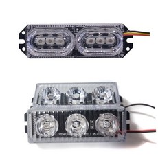 락모터스 오토바이 LED 싸이키 12V 파박이 경광등 점멸등 스트로브 라이트 후방 안전, 1세트, 2구