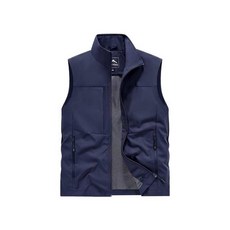 寬鬆工裝馬甲背心 男生多口袋釣魚攝影背心 無袖戶外休閒外套