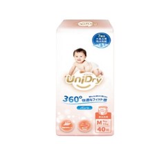 UniDry 優力寶 奢柔優選 抱抱褲 褲型紙尿褲 褲型 M~XXL, M40, 4個