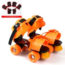 탈부착 롤러스케이트 바퀴 신발 인라인 롤러슈즈 휠, 1개, 오렌지 25 40 장비 6종 7 10세