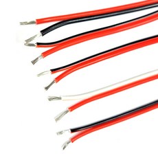UL2468 AWG 18 20 22 24 전선 케이블 전기선 전기코드, AWG 22 블랙레드, 1개