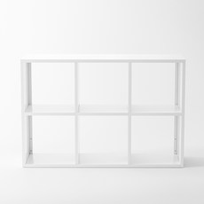 비유가구 Ares 6칸 책장, 화이트