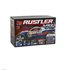 TRAXXAS CB37076-3 Rustler VXL Brushless 1/10 RTR Stadium Truck Courtney Force RC카, 혼합 색상, 1개