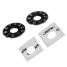 캐논 6D 모드 다이얼 턴테이블 SMD 레이블 명판 2 개의 턴테이블 상단 커버 버튼, 검은색, 1개
