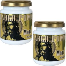 BABLO POMADE 포마드 메가 홀드 남성 무향료 슈퍼 하드 그리스 수성 수용성 대용량 헤어 그리스 120g 2개 세트, 1개, 1g