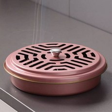 뚜껑있는 모기향 받침대 거치대 5색상 캠핑 해충 차박 파리 여름, 핑크