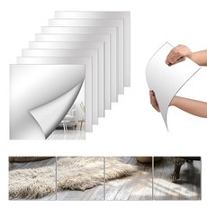 [ 1143359 ] 유리 전체 길이 벽 거울 타일 25.4 x 8개 아크릴 침실용 전신 거울 프레임 없는 테이블 센터피스 홈 체육관 문용 벽걸이 (8개), [ 1219295 ] 유리 전체 길이 벽 거울 타일,