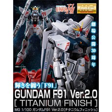 반다이 PB 한정 MG F91 Ver.2.0 티타늄 티니쉬 코팅판, 1개