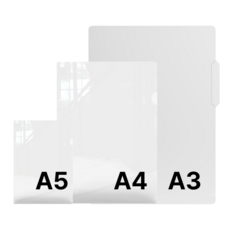 L홀더 L자파일 L자화일 서류끼움파일 A5 A4 A3사이즈별, 1세트, 4. A3 고투명 5장
