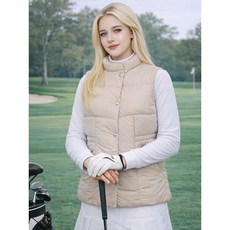 데니스골프 여성 소프트웜 패딩 베스트 RAQFLVT292