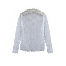 ggoomggoo 點點網紗長袖內搭上衣