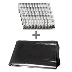 가루 소변응고제 50개 + 국산 변기 비닐 봉투 50매