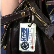 KM YCM 와이씨엠 지퍼콤파스 일본제 정밀 액체식 나침반 아웃도어 백패킹 택티컬 미니 방향계, 1개, 혼합색상