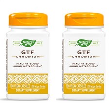 [정품보장]네이처스 웨이 GTF 크로뮴 200mcg Nature's Way 100정 X 2병, 2개