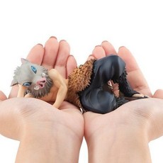 【雲購】現貨 日本進口 鬼滅之刃 嘴平伊之助 躺姿 掌中 掌心 掌上 公仔 GEM 盒裝, 1個