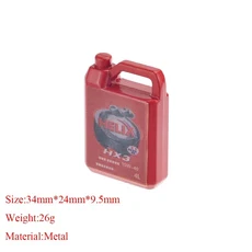 1pcs 시뮬레이션 장식 오일 배럴 버킷 1/10 RC 크롤러 자동차 Traxxas TRX4 Defender AXIAL SCX10, 19 B red